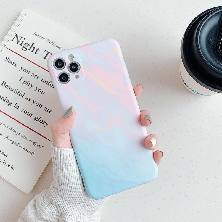 For iPhone 11 Frosted Marble Pattern Shockproof TPU Case