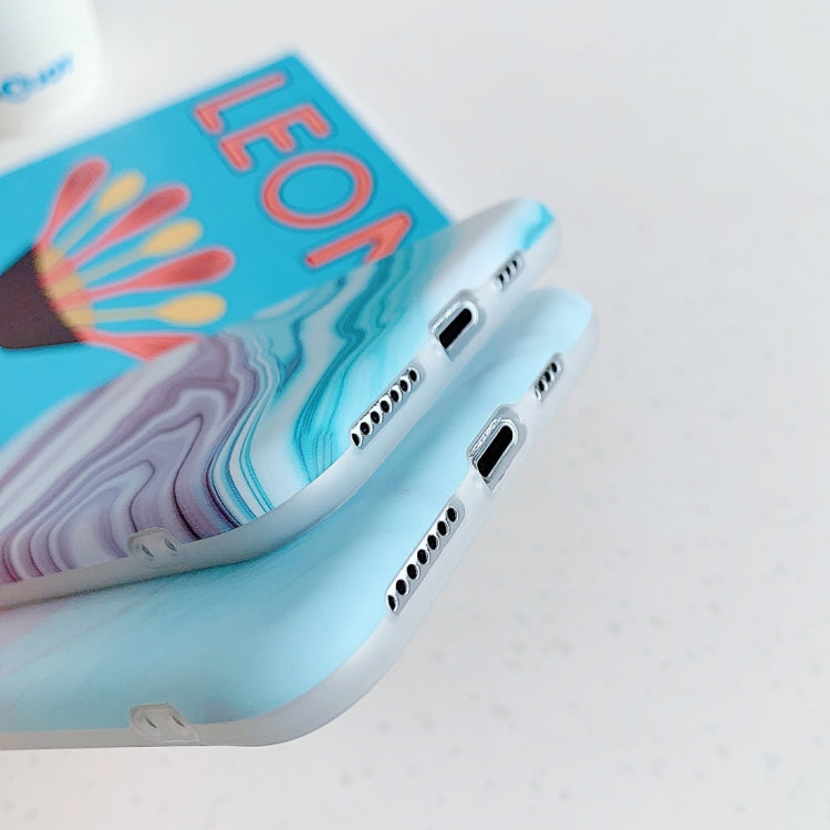 For iPhone 11 Pro Frosted Marble Pattern Shockproof TPU Case