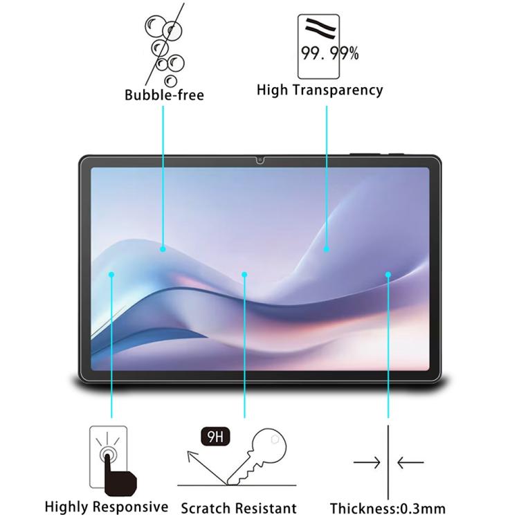 For Aiwa Tab AS11L JA4-TBA1101 9H 0.3mm Explosion-proof Tempered Glass Film