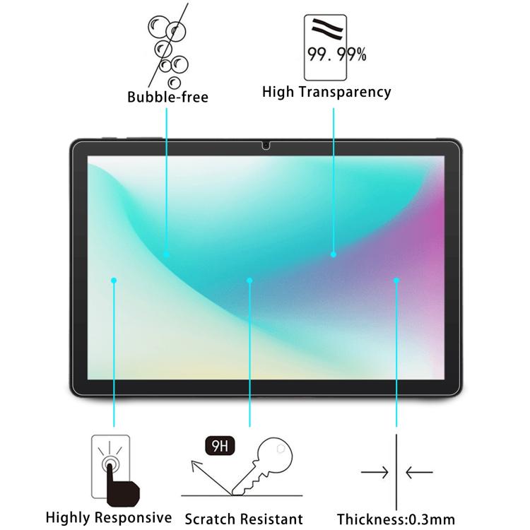 For Aiwa Tab AS10L JA5 10.1 inch 9H 0.3mm Explosion-proof Tempered Glass Film