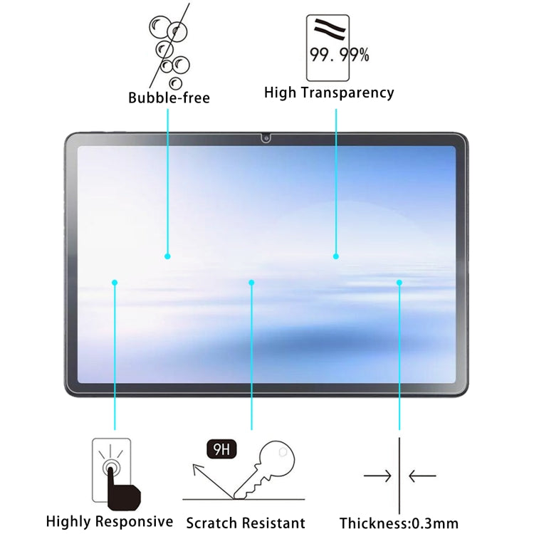 For NEC Lavie Tab T1155 11 9H 0.3mm Explosion-proof Tempered Glass Film