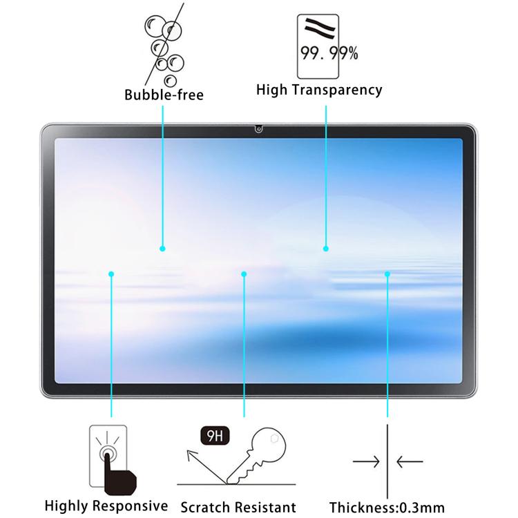 For NEC LAVIE Tab 11/Q02/T11N 25pcs 9H 0.3mm Explosion-proof Tempered Glass Film