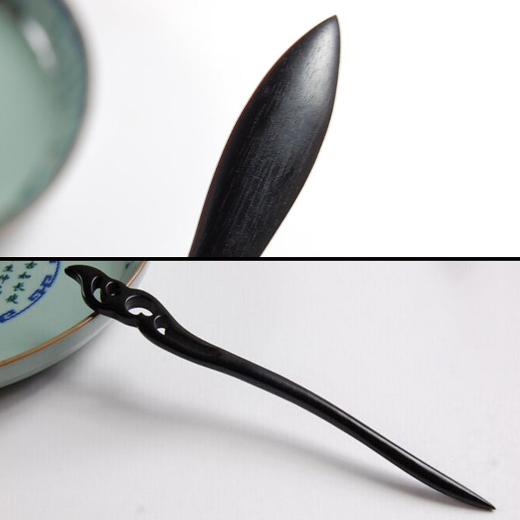 Classical Sandalwood Hairpin Hair Ornaments with Gift Box, Gift Box Random Color Delivery(Shuttle Ebony)