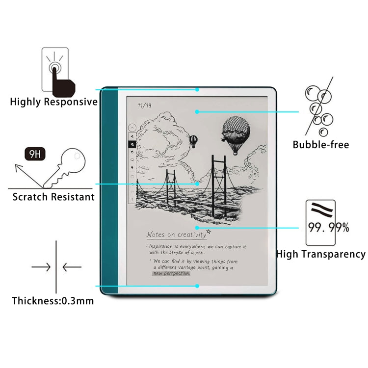 For Amazon Kindle Scribe 10.2 2024 9H 0.3mm Explosion-proof Tempered Glass Film