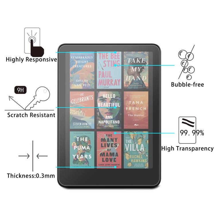 For Amazon Kindle Colorsoft Kids 7.0 2025 25pcs 9H 0.3mm Explosion-proof Tempered Glass Film
