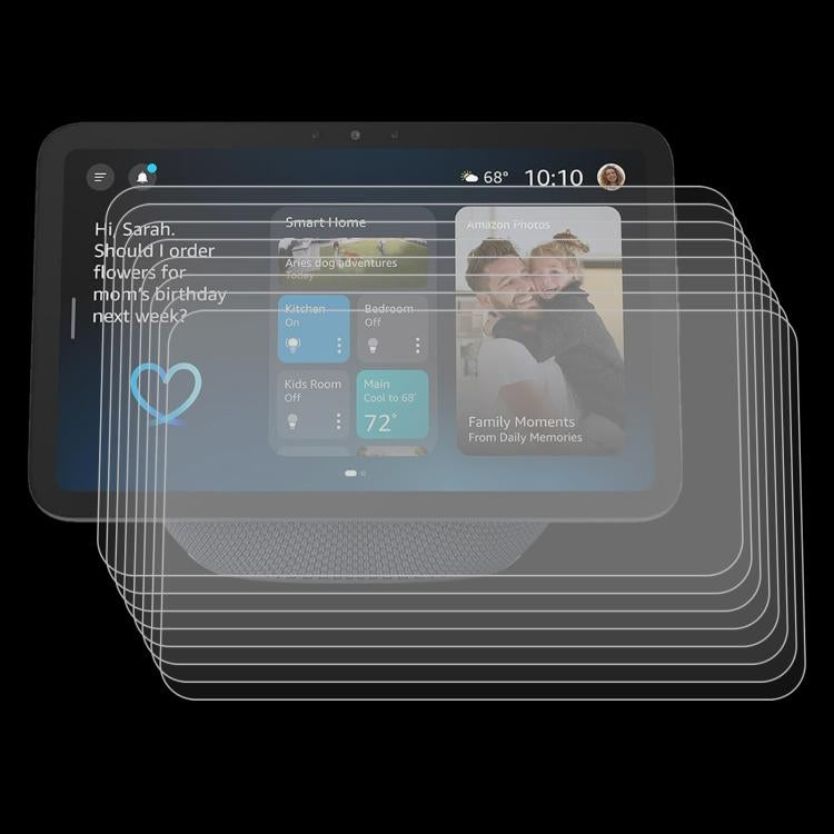 For Amazon Kindle Echo Show8 Gen4 2025 25pcs 9H 0.3mm Explosion-proof Tempered Glass Film