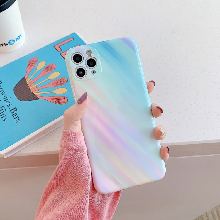 For iPhone 11 Colorful Gradient Marble Pattern Shockproof TPU Case