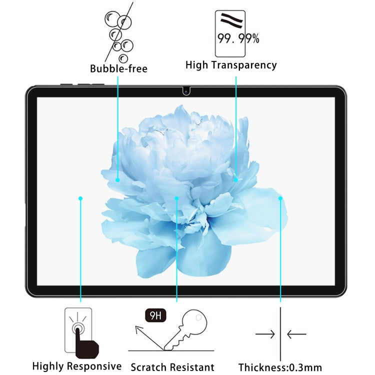 For Headwolf Wpad5 10.1 9H 0.3mm Explosion-proof Tempered Glass Film