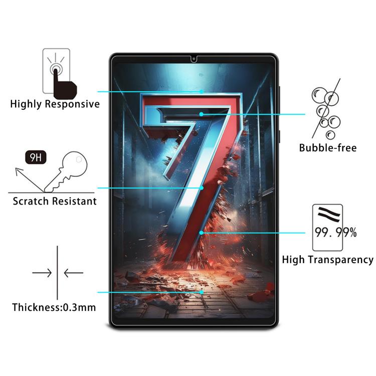 For Headwolf Fpad7 8.4 25pcs 9H 0.3mm Explosion-proof Tempered Glass Film