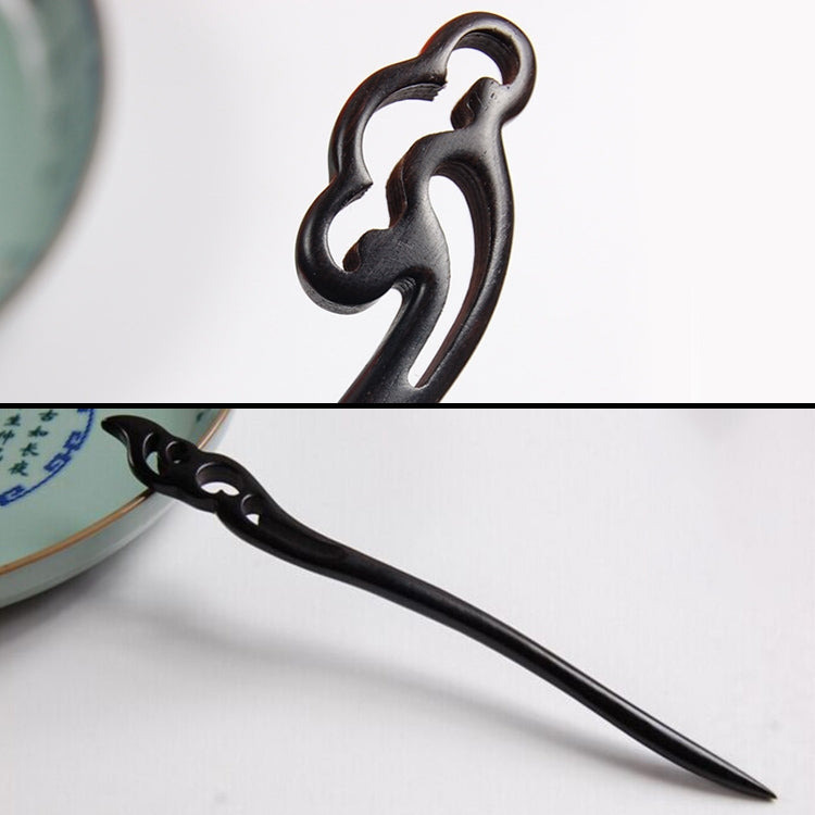 Classical Sandalwood Hairpin Hair Ornaments with Gift Box, Gift Box Random Color Delivery