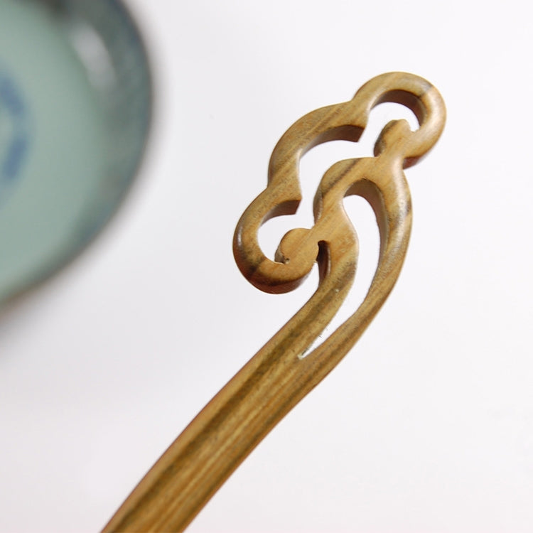 Classical Sandalwood Hairpin Hair Ornaments with Gift Box, Gift Box Random Color Delivery