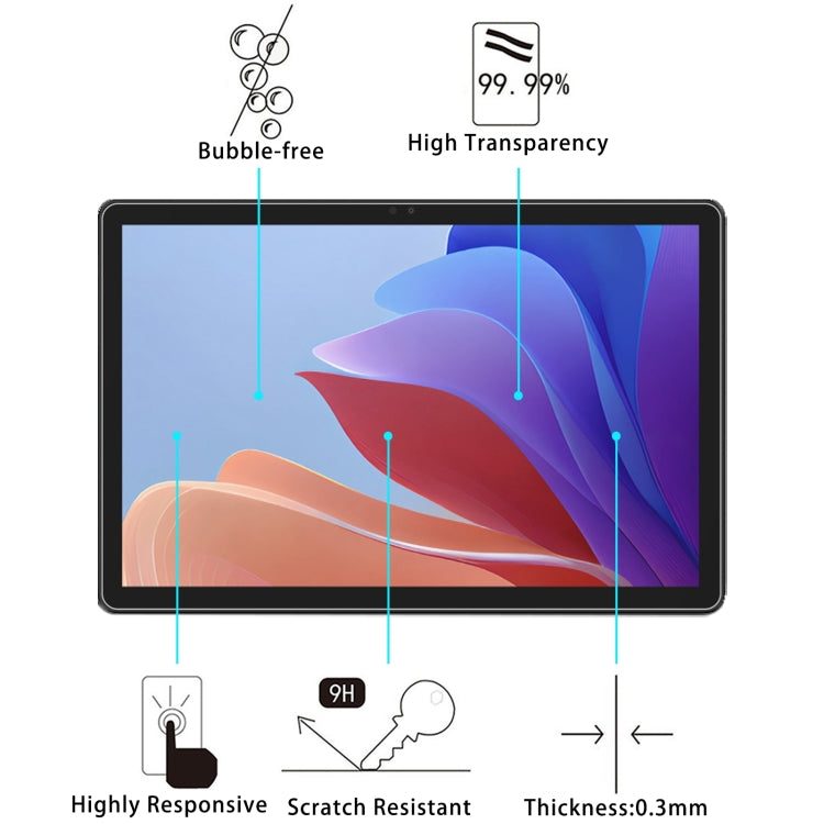 For ALLDOCUBE 2s 10.1 inch 9H 0.3mm Explosion-proof Tempered Glass Film