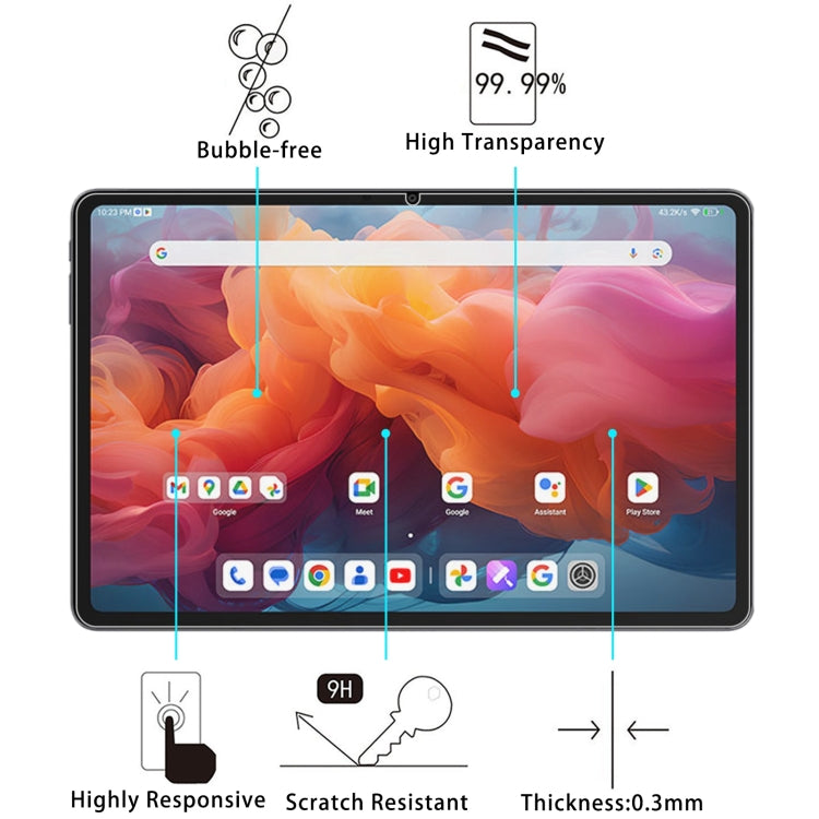 For ALLDOCUBE iPlay 60 Pro 2pcs 9H 0.3mm Explosion-proof Tempered Glass Film
