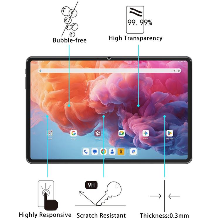 For ALLDOCUBE iPlay 70 Pad Pro 12.1 2pcs 9H 0.3mm Explosion-proof Tempered Glass Film