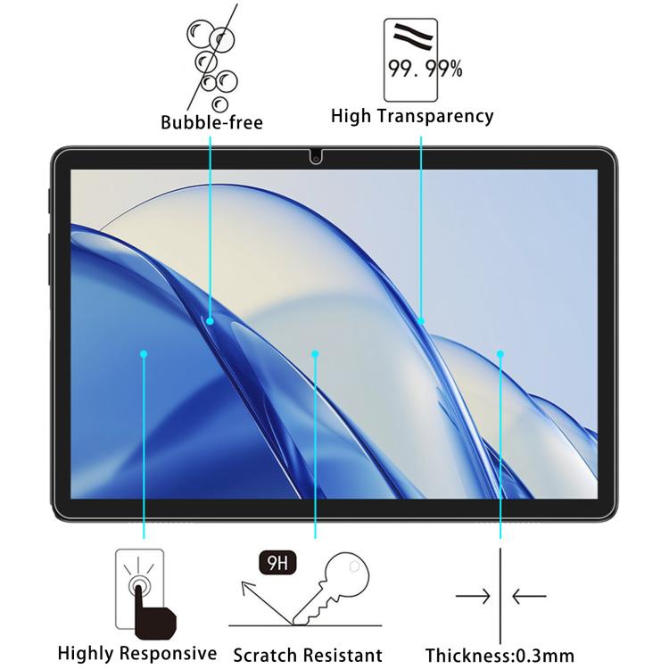 For ALLDOCUBE iPlay 70 SE 10.1 25pcs 9H 0.3mm Explosion-proof Tempered Glass Film