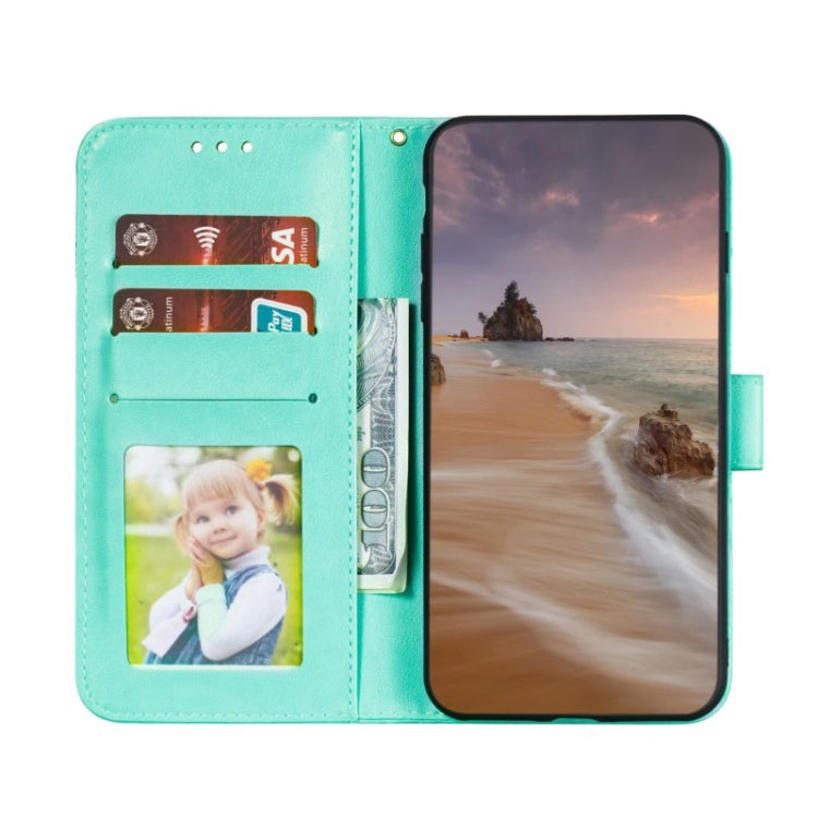 For iPhone 16 Plus Lace Flower Embossing Flip Leather Phone Case
