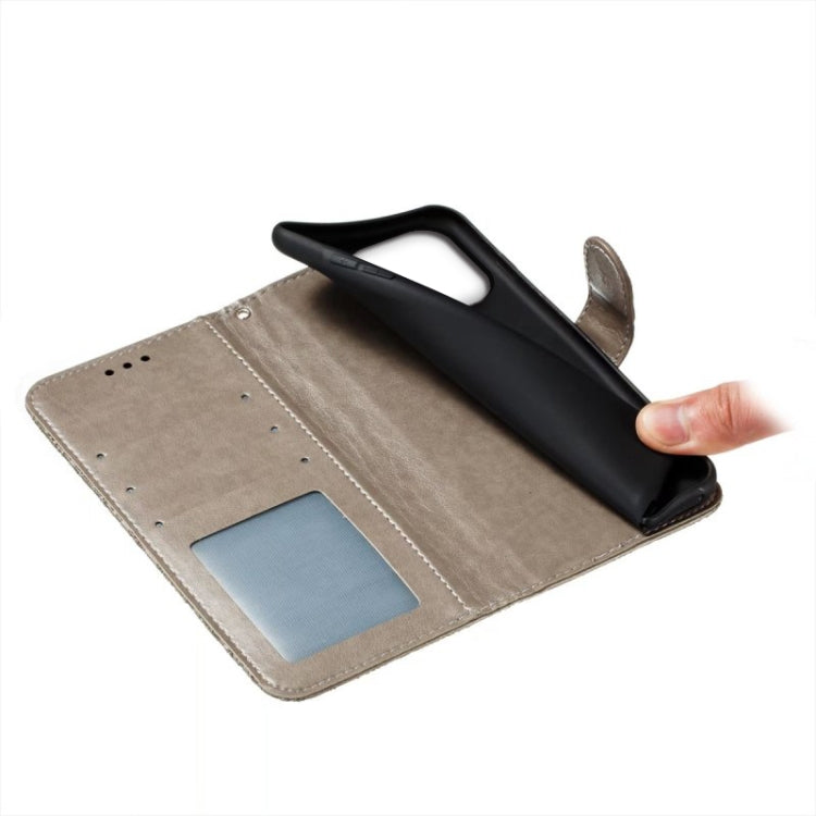 For iPhone 16 Pro Max Lace Flower Embossing Flip Leather Phone Case