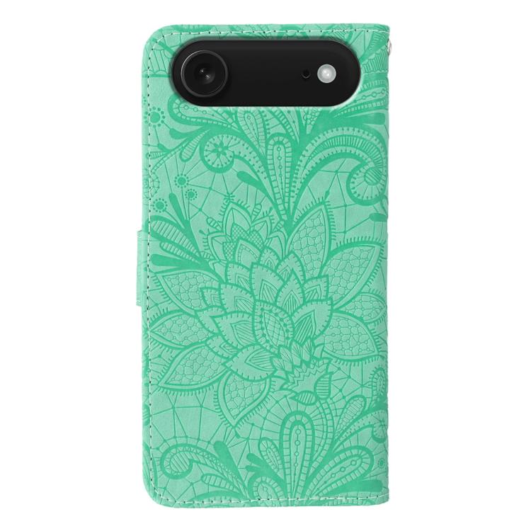 For iPhone Air Lace Flower Embossing Flip Leather Phone Case