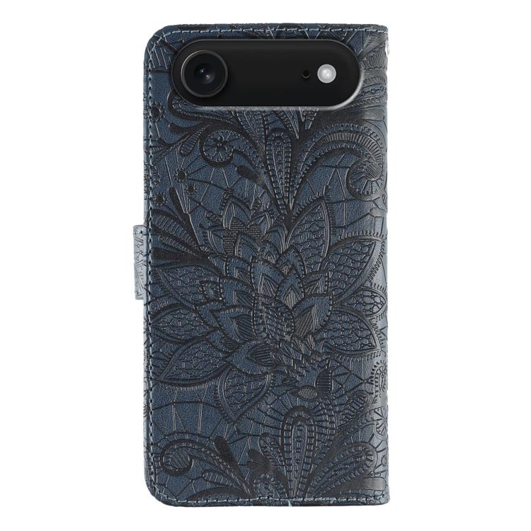 For iPhone Air Lace Flower Embossing Flip Leather Phone Case
