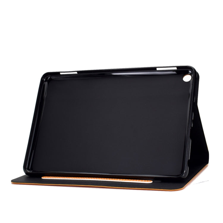 For Kindle Fire HD8 (2020) Cowhide Texture Horizontal Flip Leather Case with Holder & Card Slots & Sleep / Wake-up Function