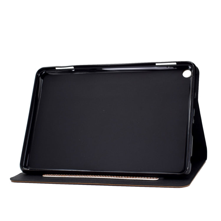 For Kindle Fire HD8 (2020) Cowhide Texture Horizontal Flip Leather Case with Holder & Card Slots & Sleep / Wake-up Function