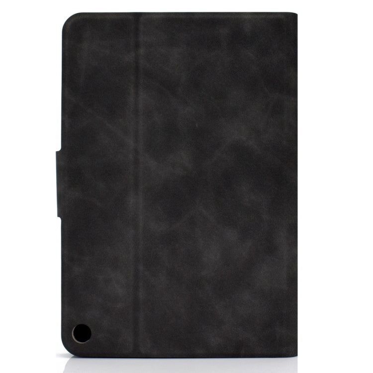For Kindle Fire HD8 (2020) Cowhide Texture Horizontal Flip Leather Case with Holder & Card Slots & Sleep / Wake-up Function