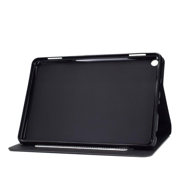 For Kindle Fire HD8 (2020) Cowhide Texture Horizontal Flip Leather Case with Holder & Card Slots & Sleep / Wake-up Function