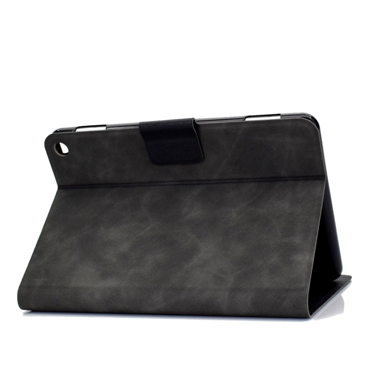 For Kindle Fire HD8 (2020) Cowhide Texture Horizontal Flip Leather Case with Holder & Card Slots & Sleep / Wake-up Function