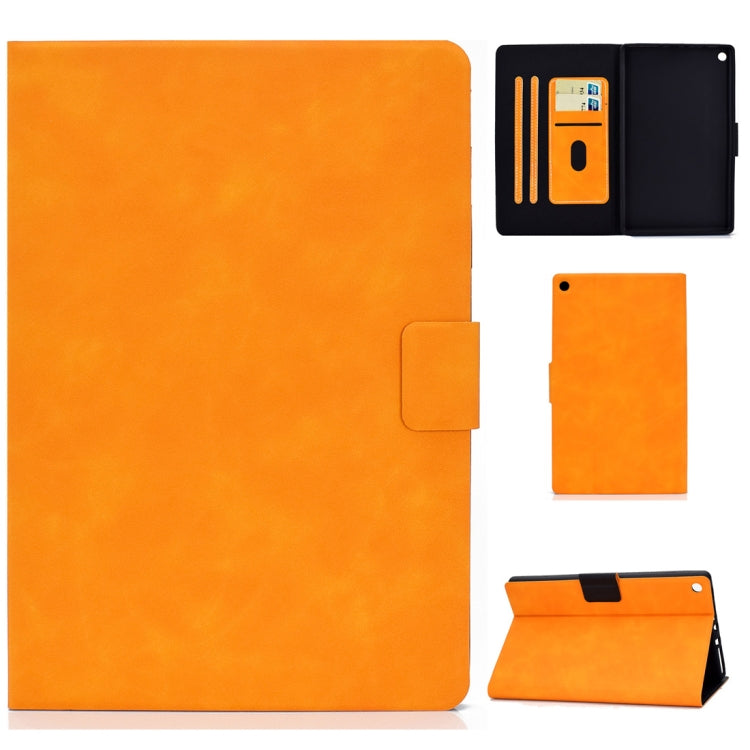 For Kindle Fire HD8 2016 / 2017 Cowhide Texture Horizontal Flip Leather Case with Holder & Card Slots & Sleep / Wake-up Function