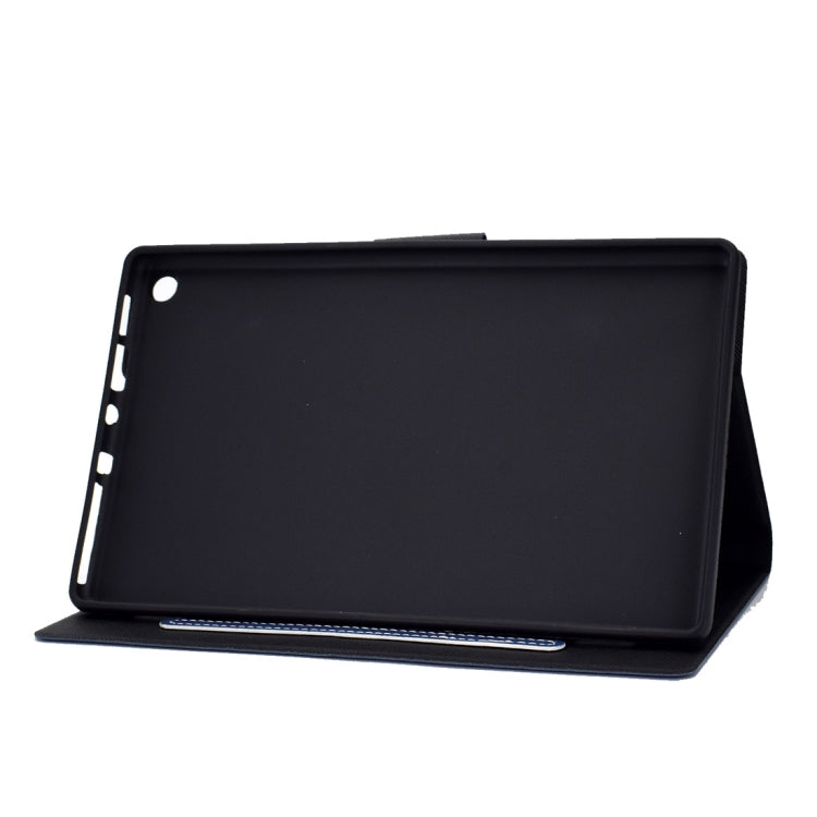 For Kindle Fire HD8 2016 / 2017 Cowhide Texture Horizontal Flip Leather Case with Holder & Card Slots & Sleep / Wake-up Function