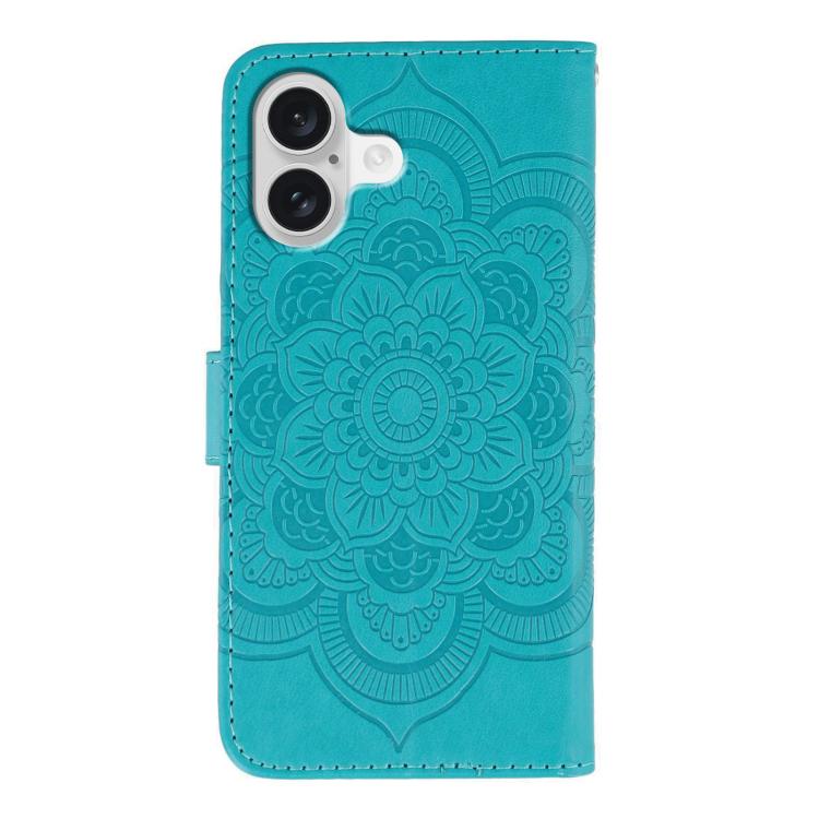 For iPhone 17 Sun Mandala Embossing Leather Phone Case