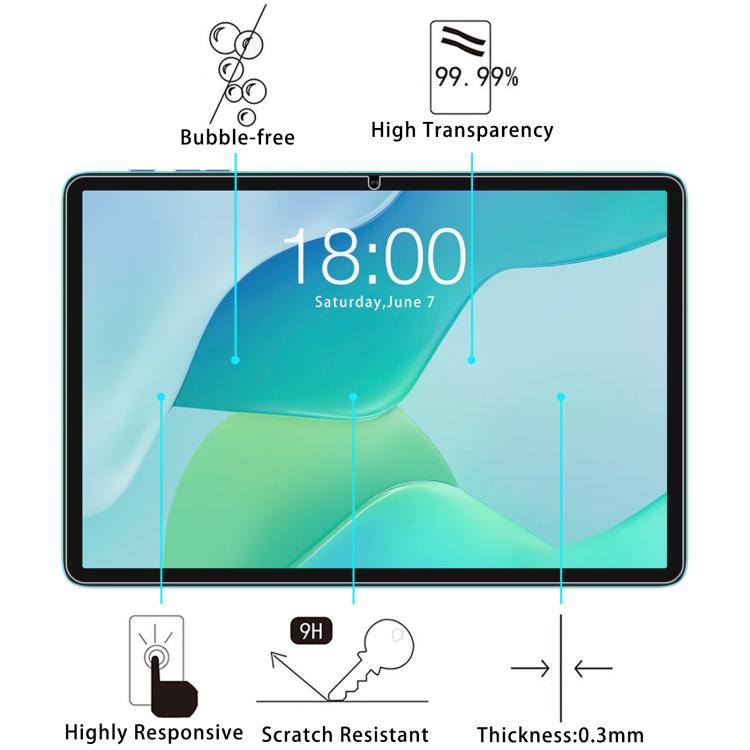 For Teclast P33 10.1 inch 9H 0.3mm Explosion-proof Tempered Glass Film