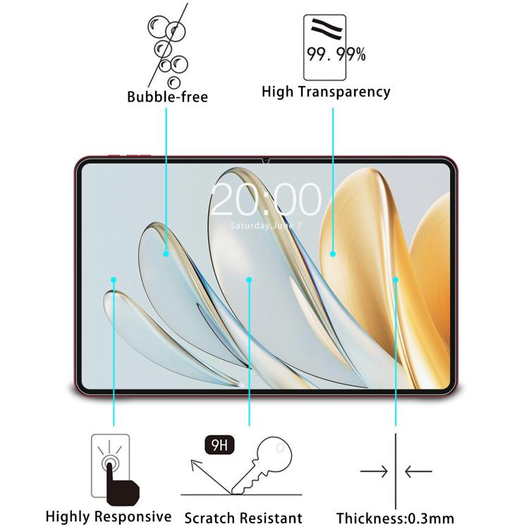 For Teclast T60 AI 11.97 / T60 Plus 2pcs 9H 0.3mm Explosion-proof Tempered Glass Film