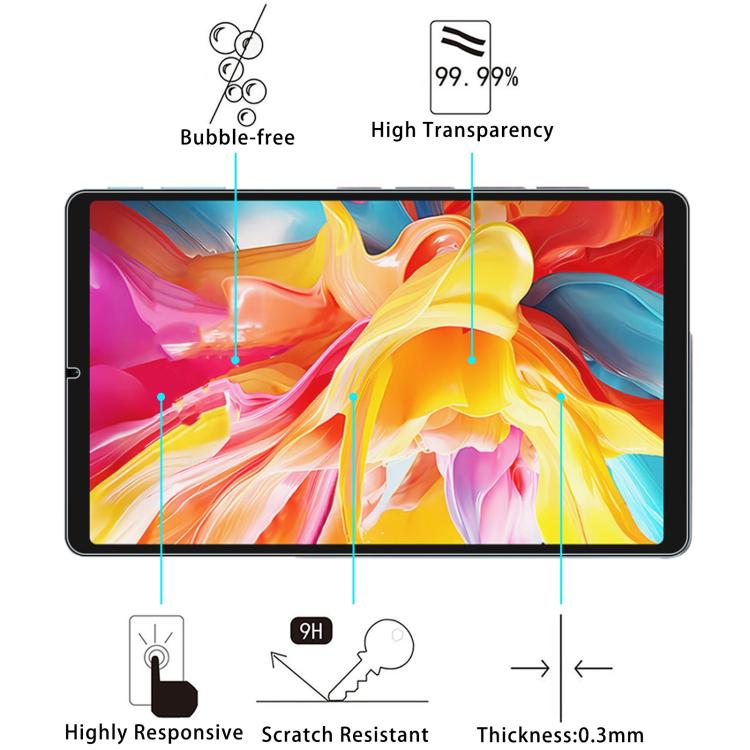 For Teclast T50 mini 8.7 2pcs 9H 0.3mm Explosion-proof Tempered Glass Film