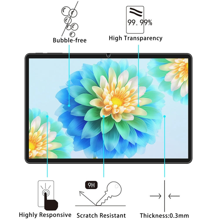 For Teclast P30 Tablet 10.1 25pcs 9H 0.3mm Explosion-proof Tempered Glass Film