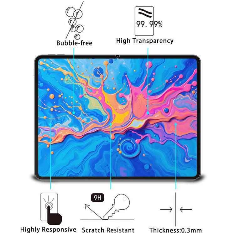 For Teclast ArtPad Pro 12.7 25pcs 9H 0.3mm Explosion-proof Tempered Glass Film
