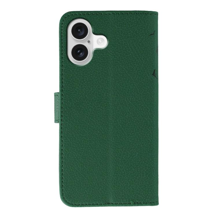 For iPhone 17 Feather Pattern Litchi Texture Leather Phone Case