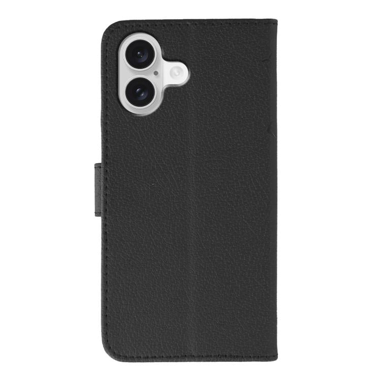 For iPhone 17 Feather Pattern Litchi Texture Leather Phone Case