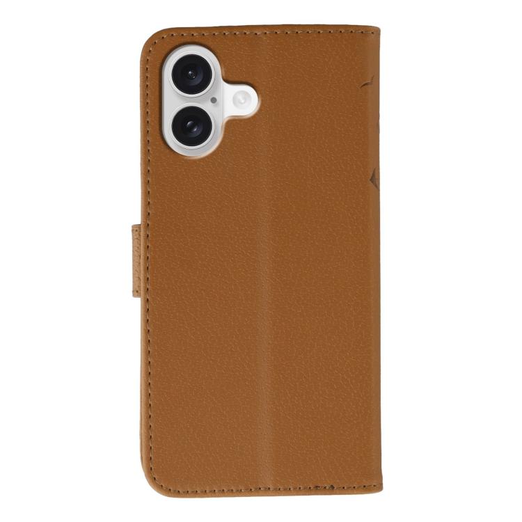 For iPhone 17 Feather Pattern Litchi Texture Leather Phone Case