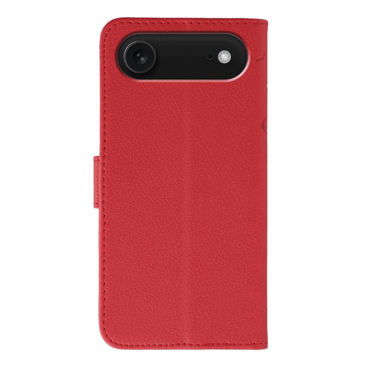 For iPhone Air Feather Pattern Litchi Texture Leather Phone Case