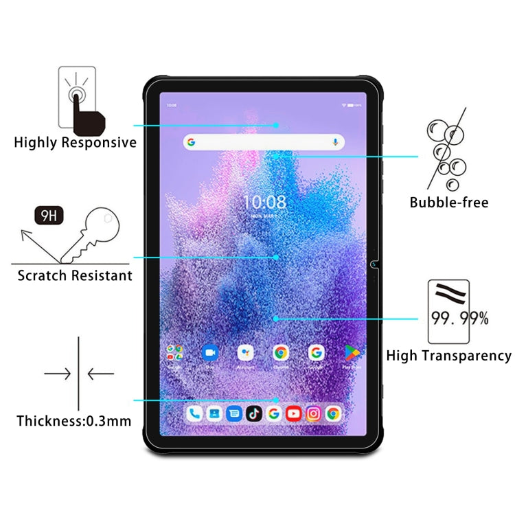 For Umidigi Active T1 25pcs 9H 0.3mm Explosion-proof Tempered Glass Film