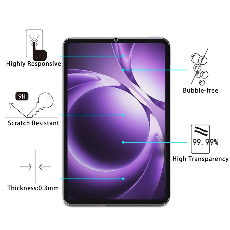 For Xiaomi Pad Mini/Redmi K Pad/Poco F Pad 9H 0.3mm Explosion-proof Tempered Glass Film