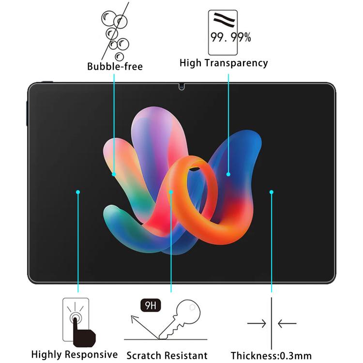 For Xiaomi Black Shark Pad 7 / 7 Pro 2pcs 9H 0.3mm Explosion-proof Tempered Glass Film