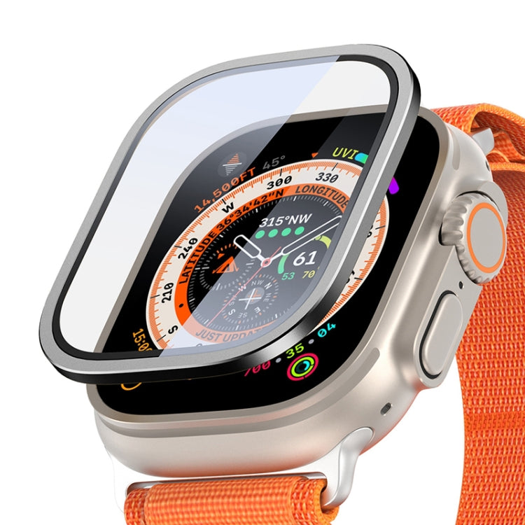 For Apple Watch Ultra 49mm / Ultra 2 49mm DUX DUCIS 2 in 1 Aluminum Alloy Frame Tempered Glass Screen Protector
