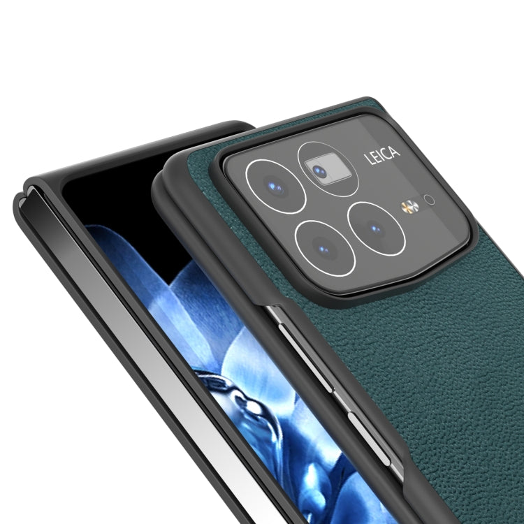 For Xiaomi Mix Fold 4 ABEEL Genuine Leather Luolai Series Phone Case