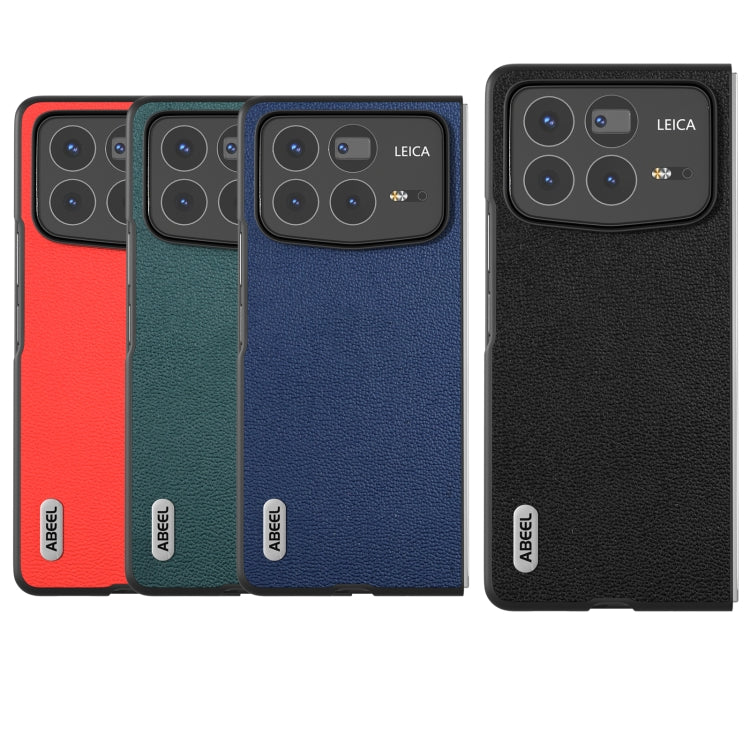 For Xiaomi Mix Fold 4 ABEEL Genuine Leather Luolai Series Phone Case