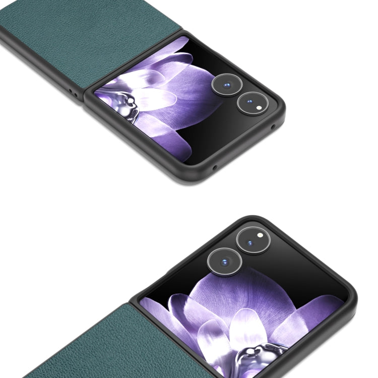 For Xiaomi Mix Flip ABEEL Genuine Leather Luolai Series Phone Case