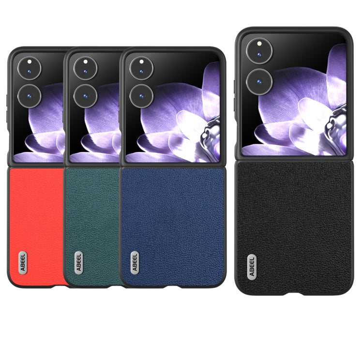 For Xiaomi Mix Flip ABEEL Genuine Leather Luolai Series Phone Case