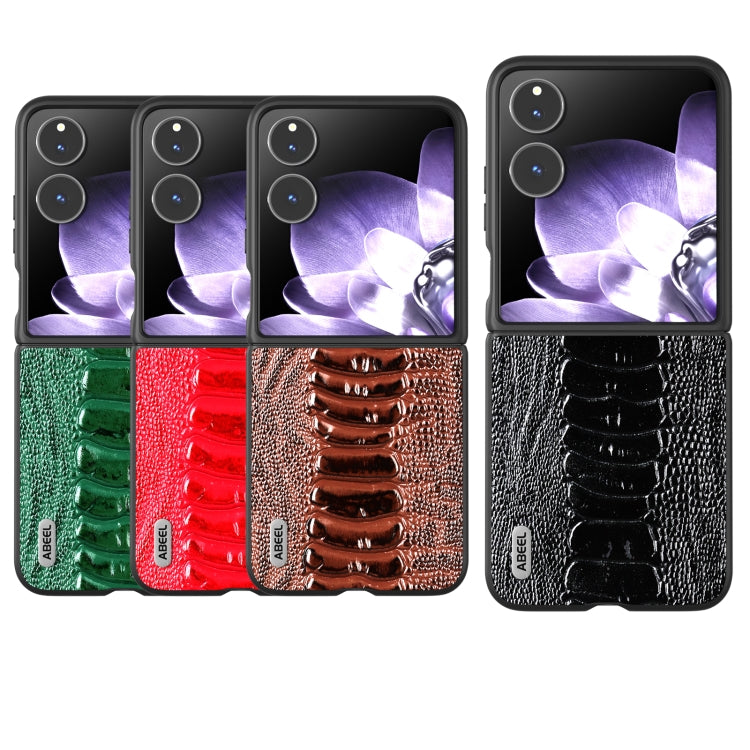 For Xiaomi Mix Flip ABEEL Genuine Leather Weilai Series Phone Case