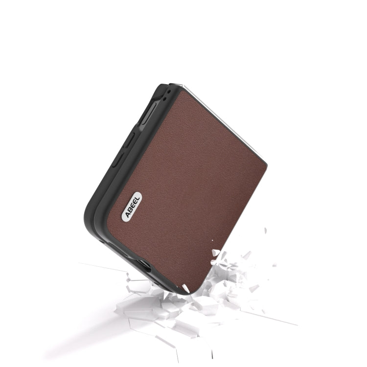 For Xiaomi Mix Flip ABEEL Genuine Leather Xiaoya Series Phone Case